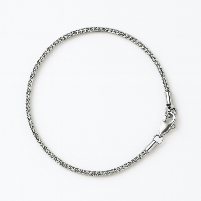 Pulsera plateada para hombre, krv accesorios. Acero inoxidable