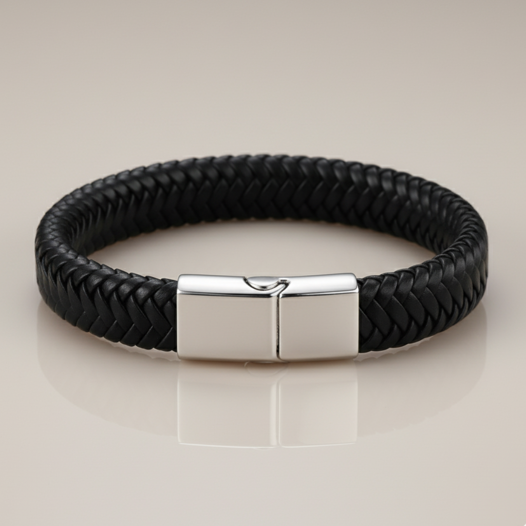 Colección de pulseras de cuero trenzado para hombre, envios desde barranquilla a toda Colombia