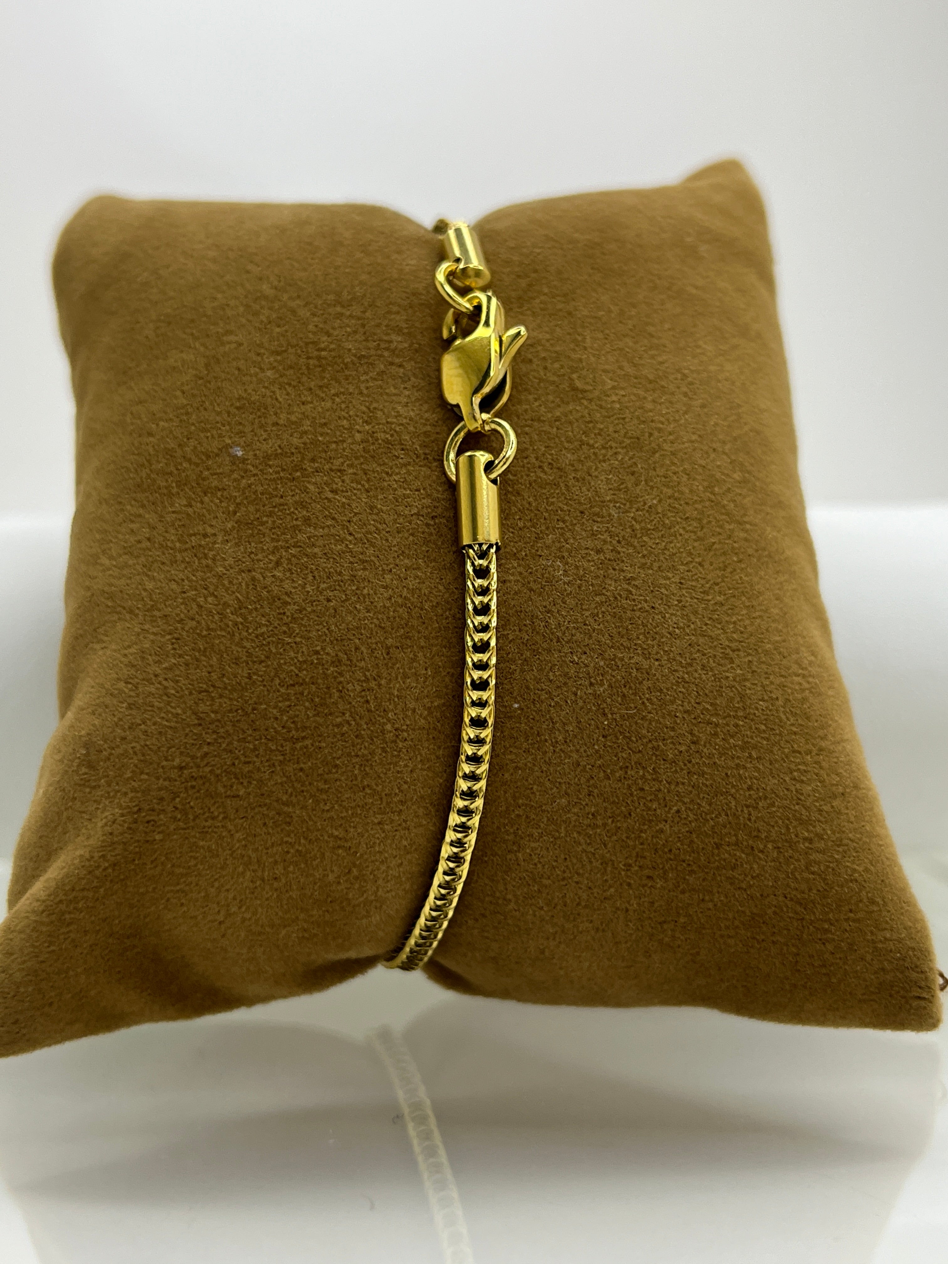 Pulsera de Acero Inoxidable Dorado y Plateado para Hombre – Diseño Minimalista