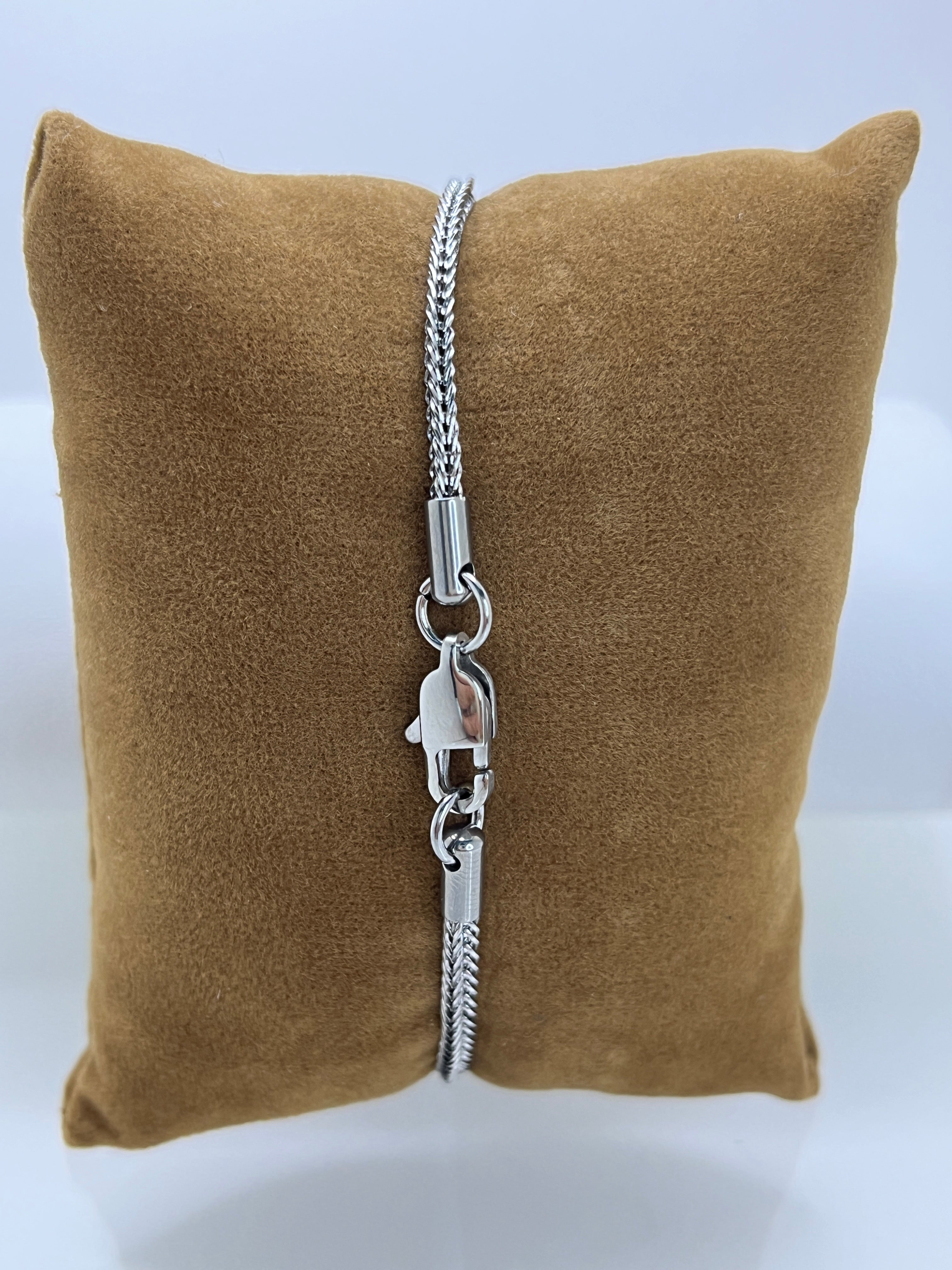 Pulsera de Acero Inoxidable Dorado y Plateado para Hombre – Diseño Minimalista