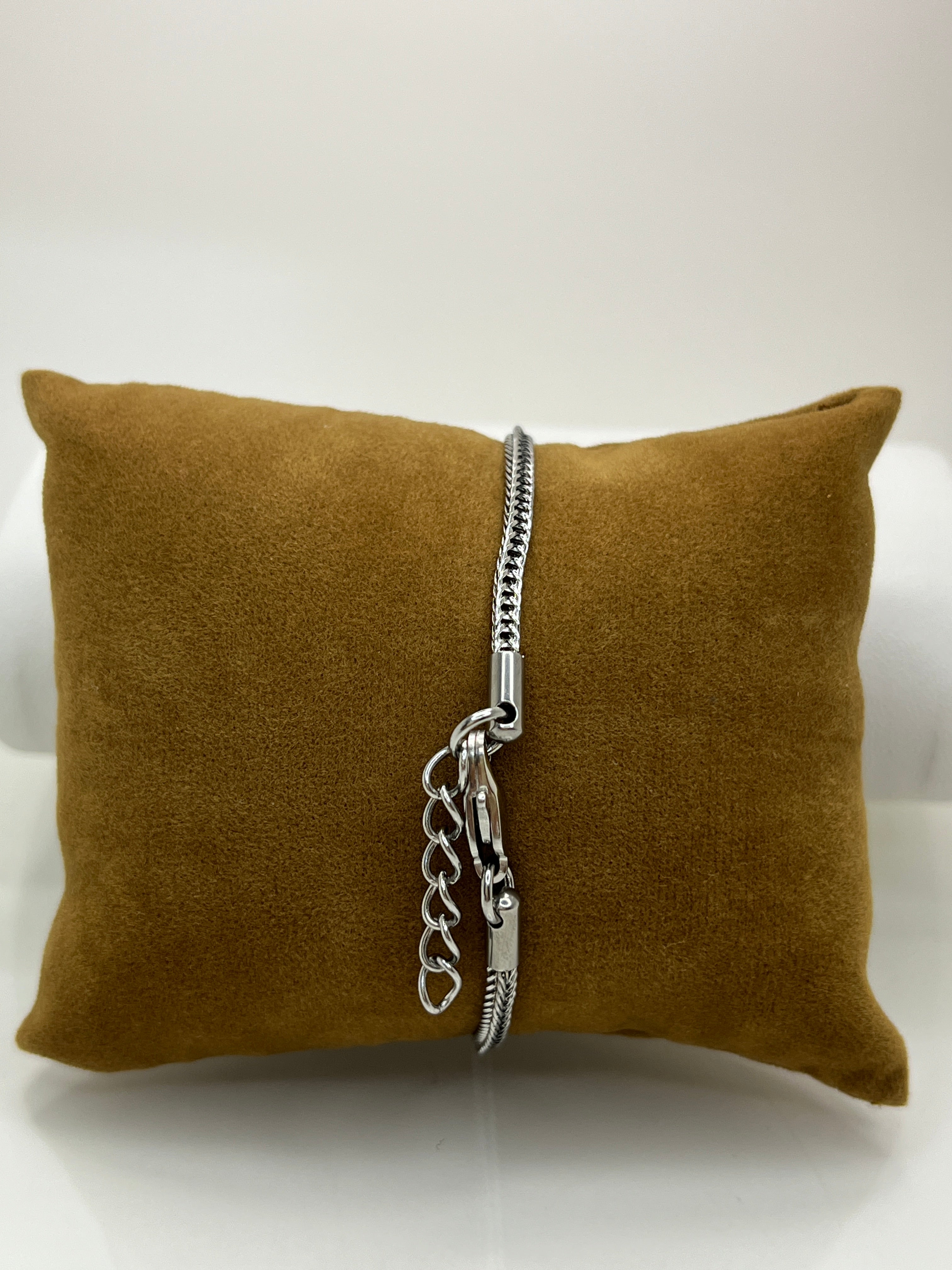 Pulsera de Acero Inoxidable Dorado y Plateado para Hombre – Diseño Minimalista