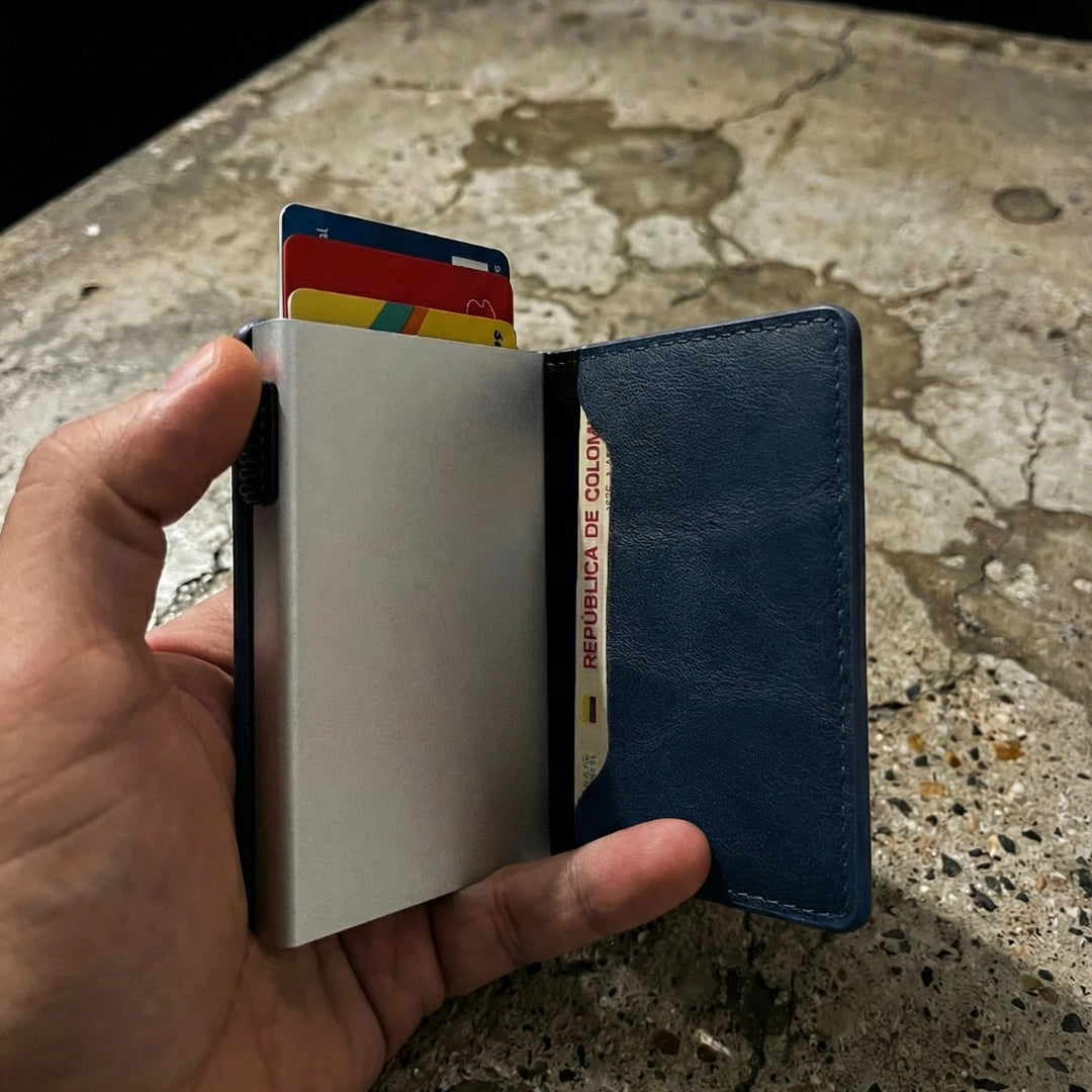 TARJETERO ANTIROBO= AZUL