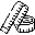 icono de cinta métrica 