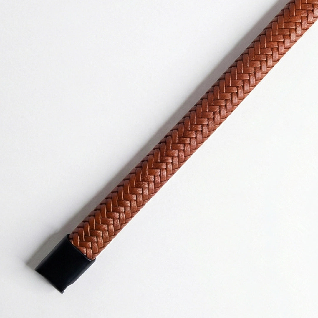 Pulsera de cuero trenzado: Whisky