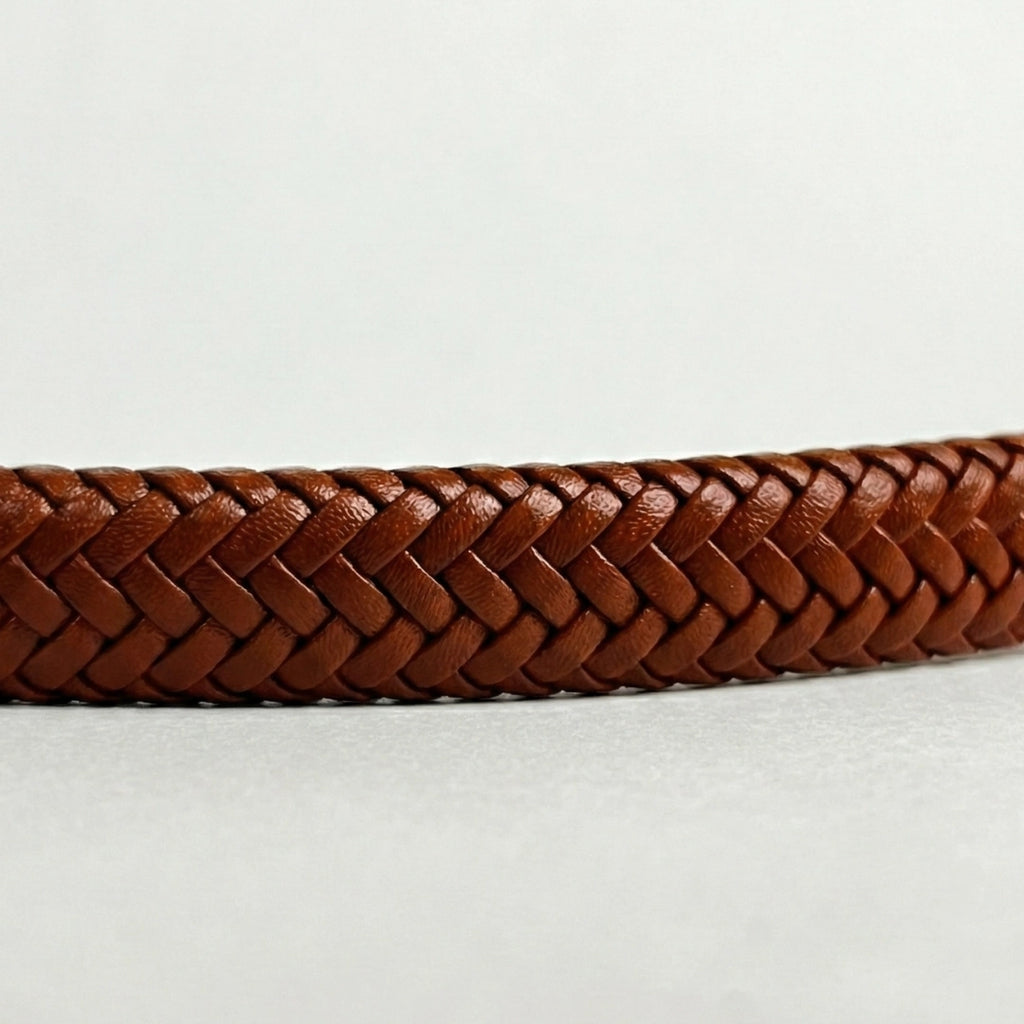 Pulsera de cuero trenzado: Whisky