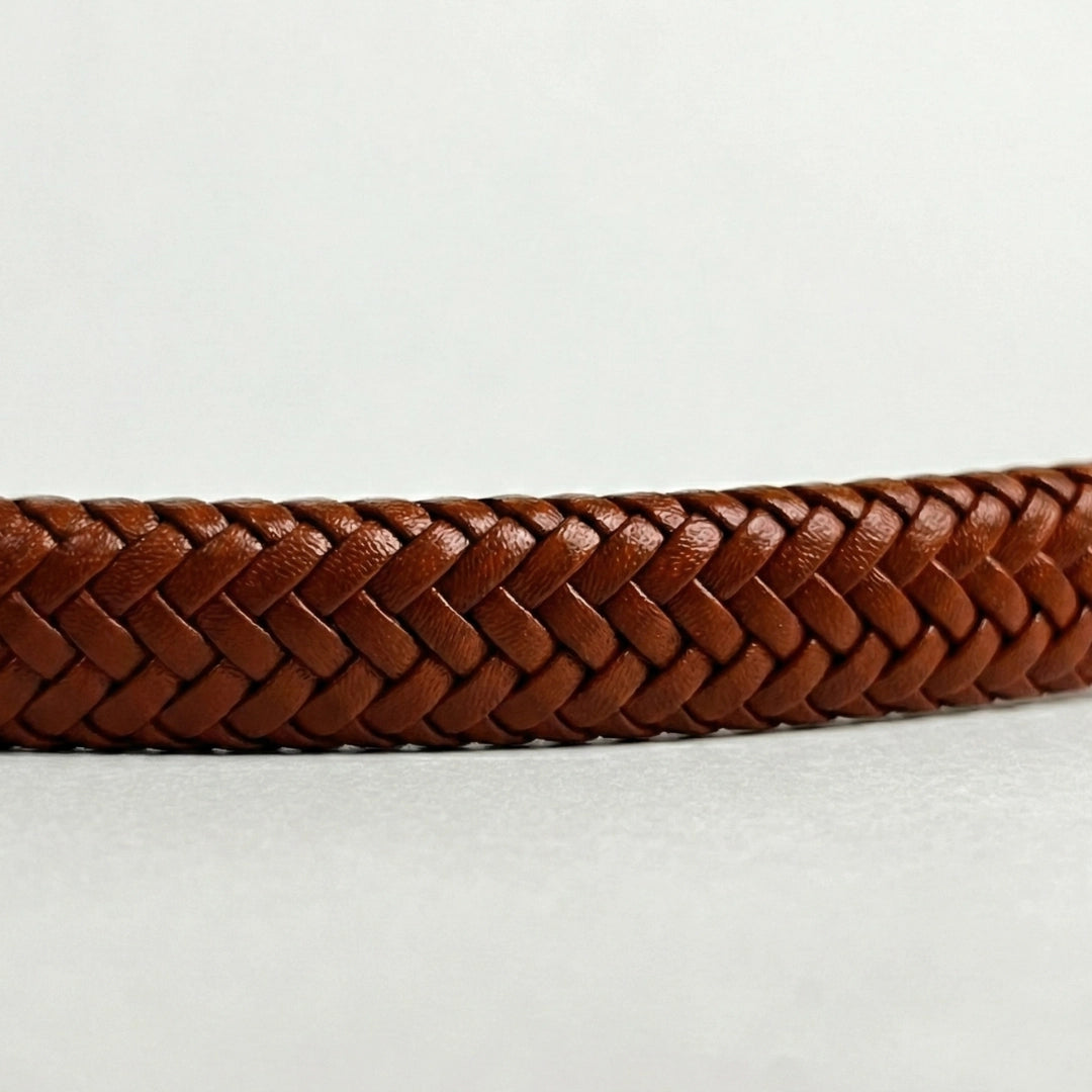 Pulsera de cuero trenzado: Whisky