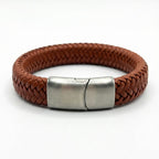 Pulsera de cuero trenzado: Whisky