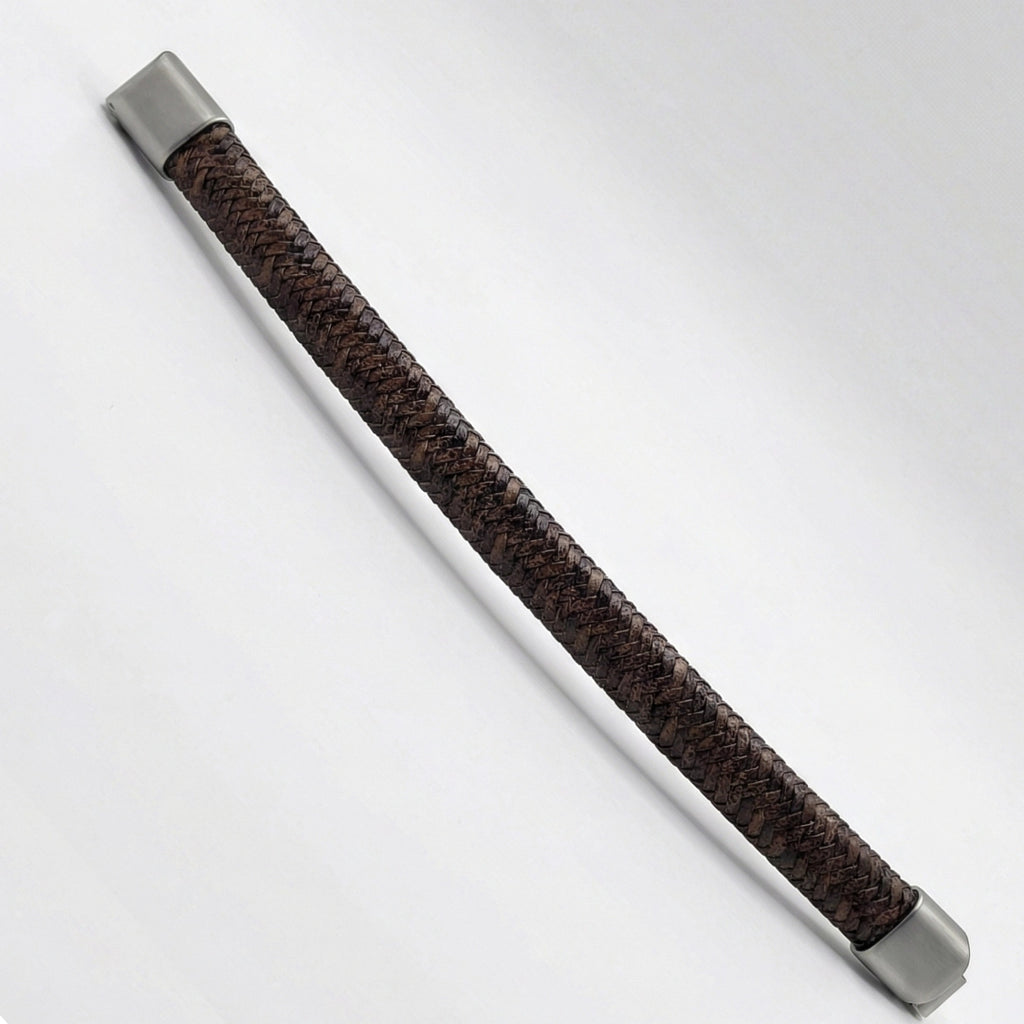 Pulsera de cuero trenzado: Camuflado