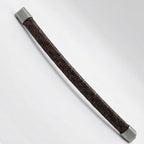 Pulsera de cuero trenzado: Camuflado