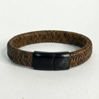 Pulsera de cuero trenzado: Camuflado