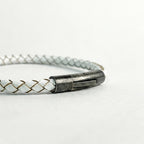 Pulsera Trenzada Curado: Blanco 5mm