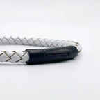 Pulsera Trenzada Curado: Blanco 5mm