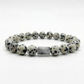 Pulsera natural DALMATIAN JASPER 8mm