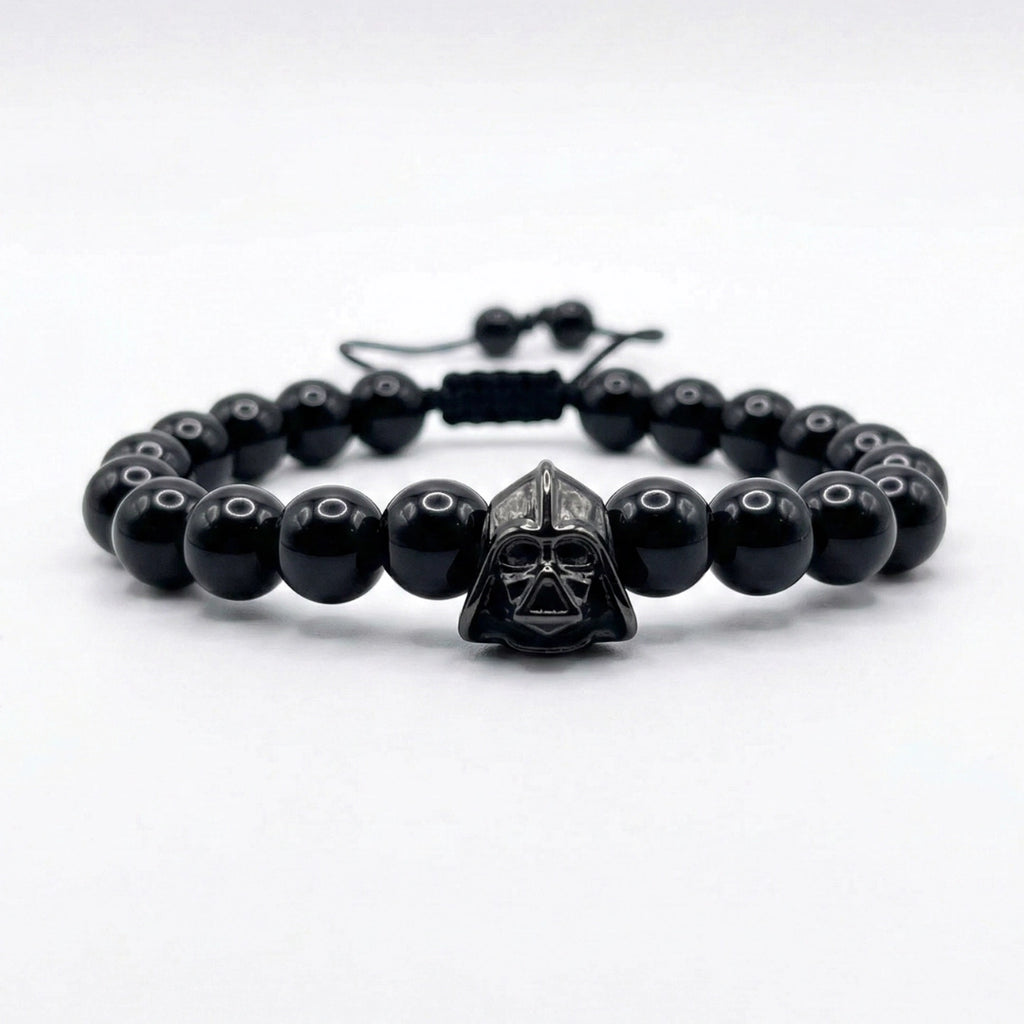 Pulsera All Black| Darth Vader y piedra Ónix
