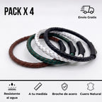 PACK 4: Manillas de cuero