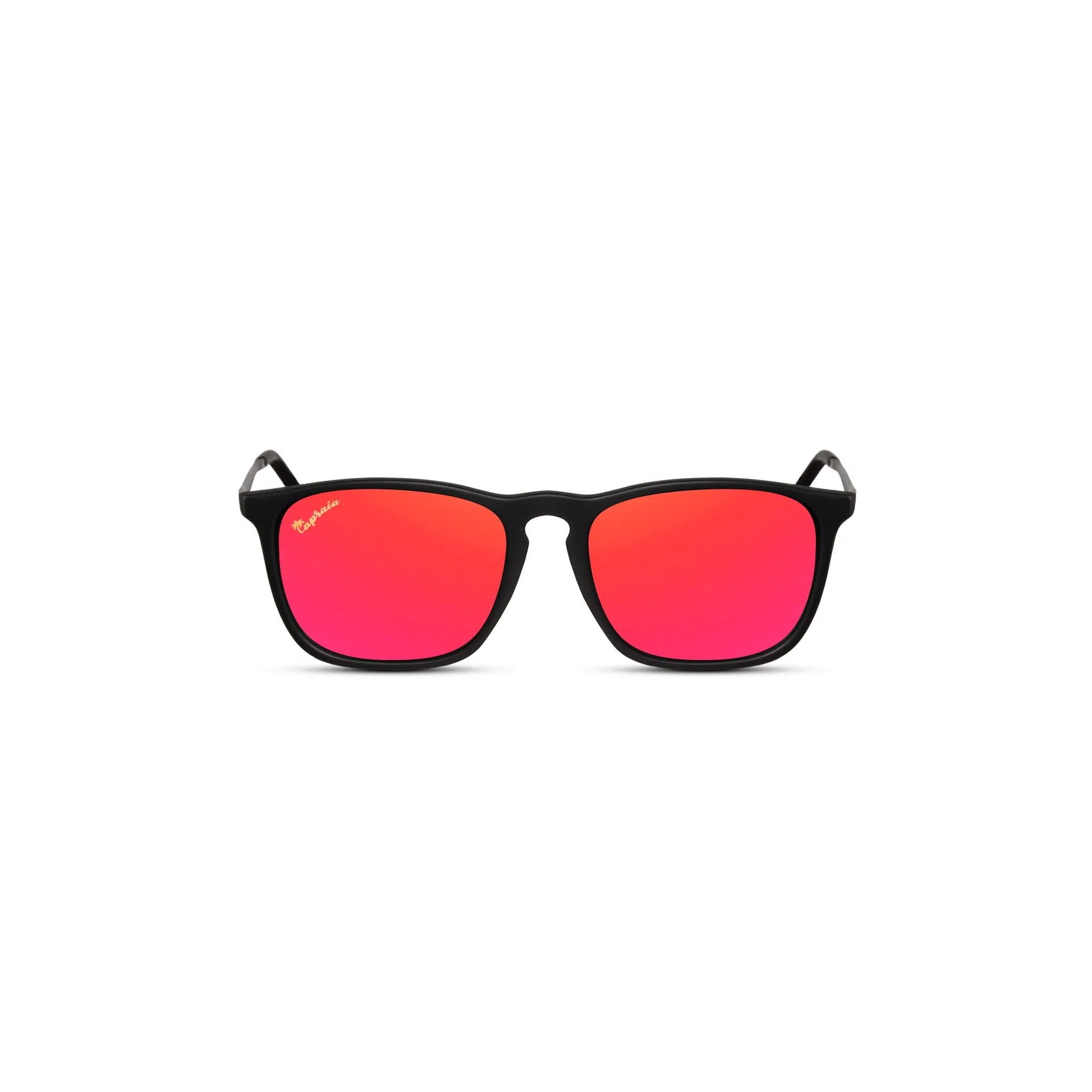 Gafas de sol polarizadas negro mate con lentes rojos, envio gratis y contraentrega disponible a toda Colombia