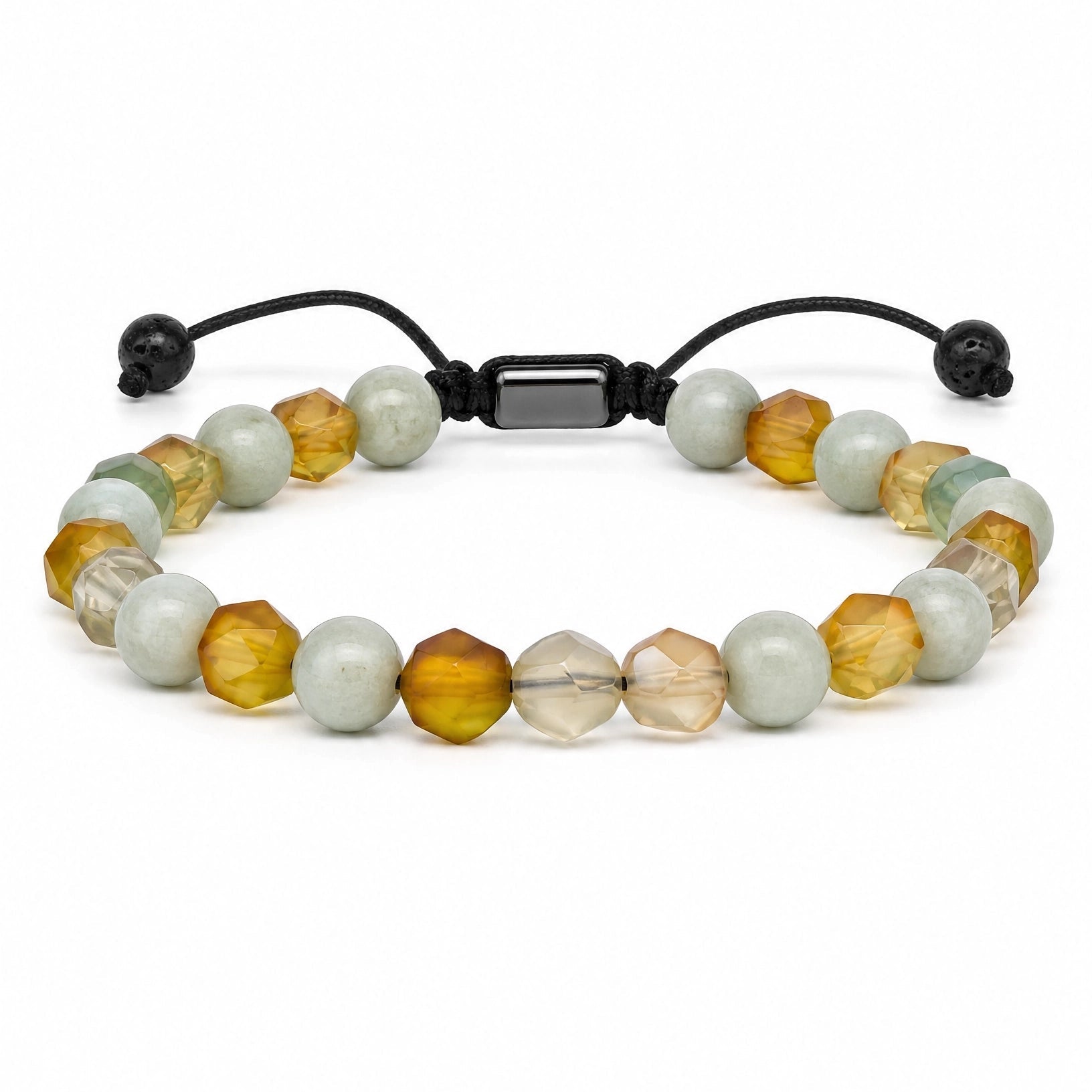 Pulsera Amazónica — Amazonita y Ágata Pavo