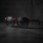 Gafas de Sol Marrón con Lentes azul Degradado