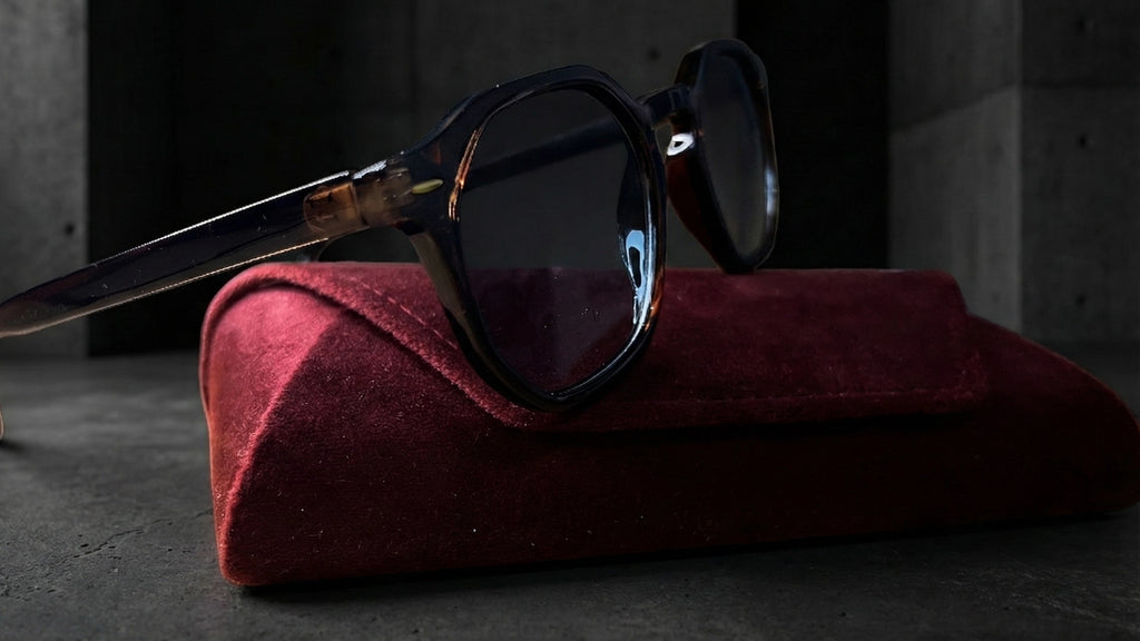 Gafas de Sol Marrón con Lentes azul Degradado