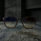 Gafas de Sol Marrón con Lentes azul Degradado
