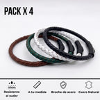 PACK 4: Manillas de cuero