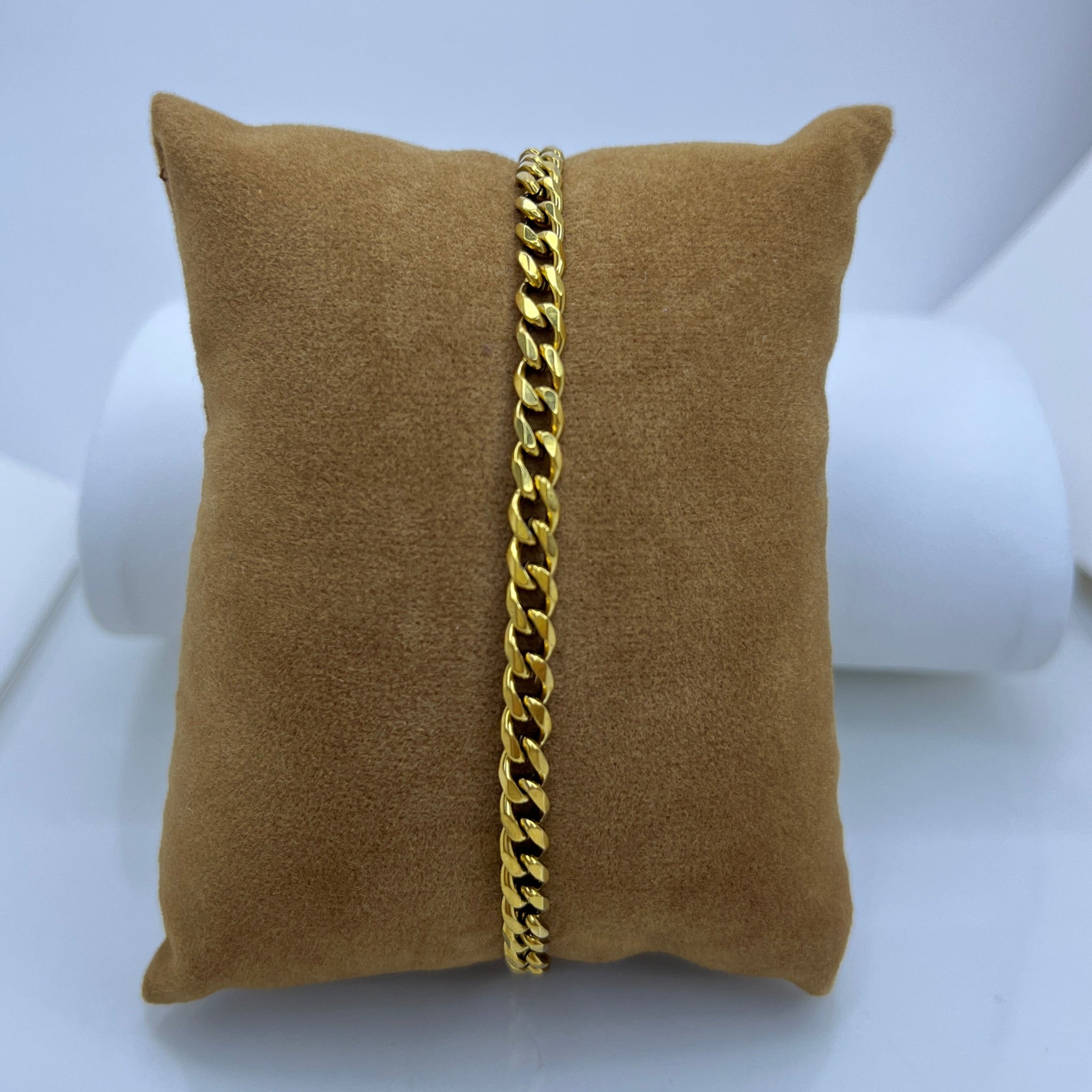 Pulsera de acero inoxidable para hombre color dorado, compra pulsera de acero accesorios de calidad, colombia, barranquilla, contraentrega