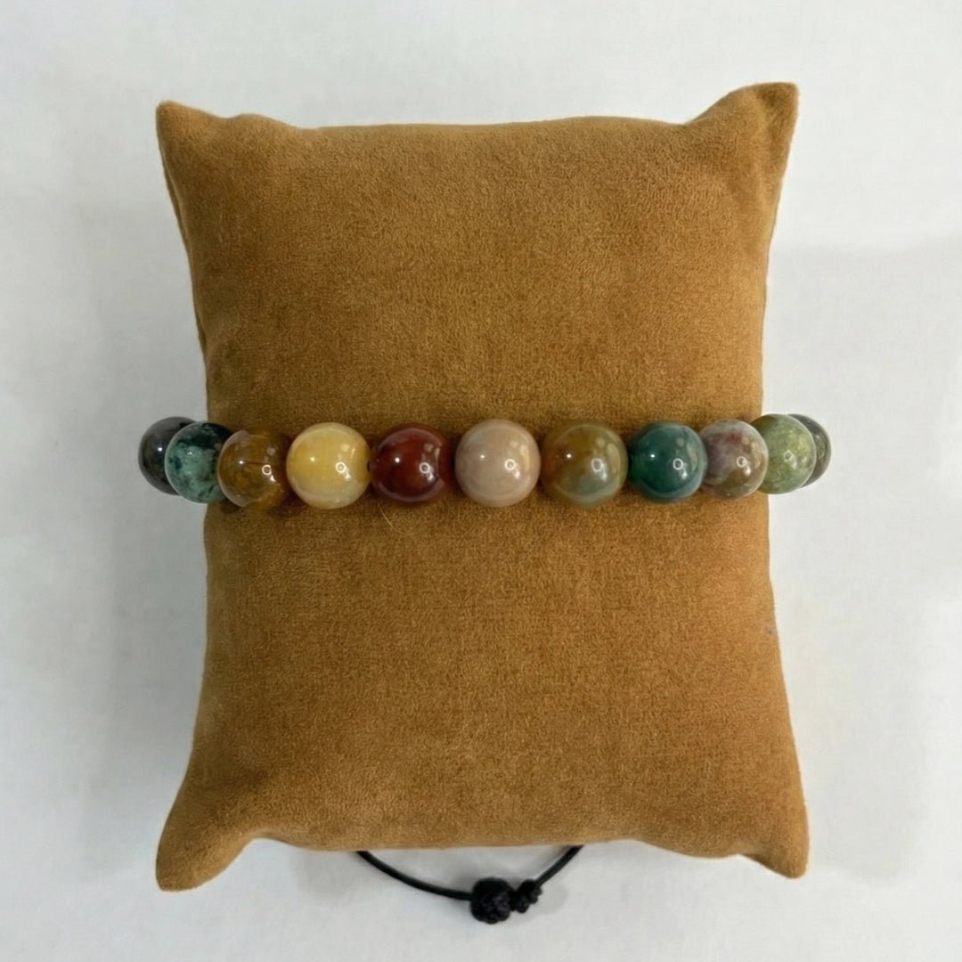 Pulsera Hombre Ágata India | Diseño Ajustable