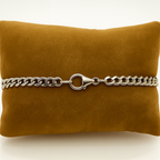 Pulsera con eslabones cubanos de ACERO