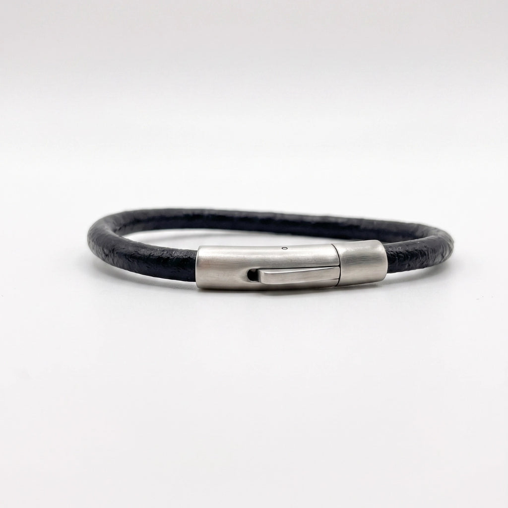 Manilla de cuero redondo de vaca 100 % natural para amantes de pulseras genuinas y que duren años