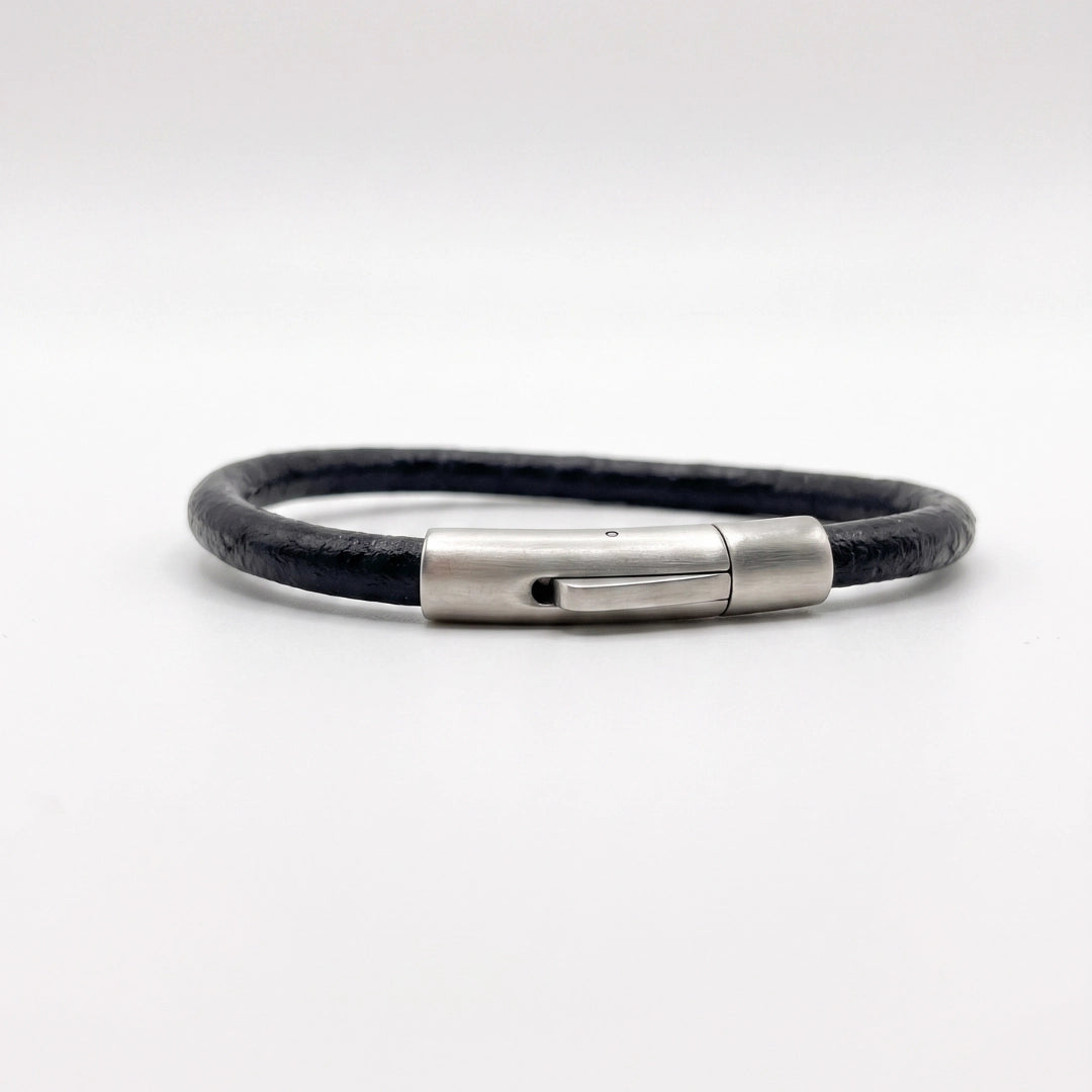 Manilla de cuero redondo de vaca 100 % natural para amantes de pulseras genuinas y que duren años