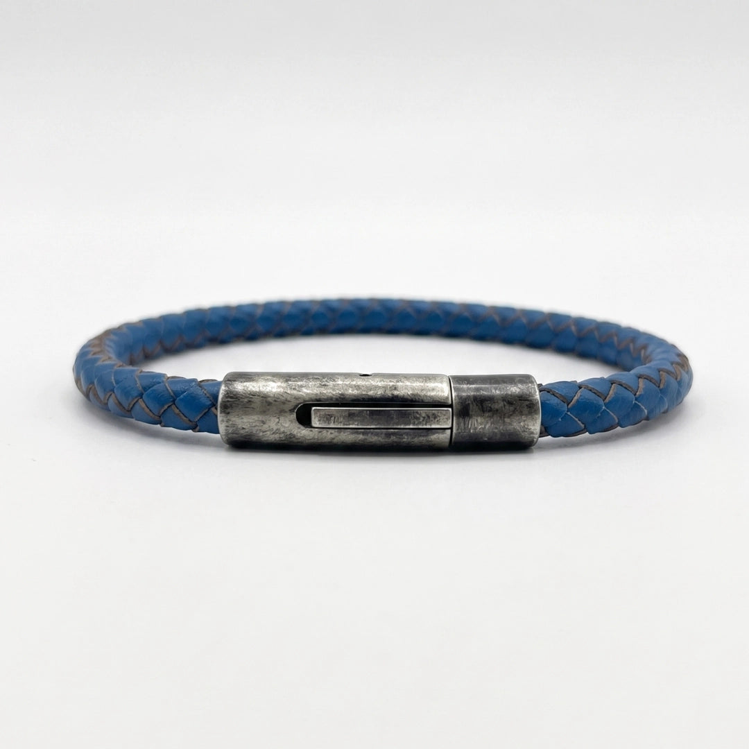 Pulsera de cuero trenzado 5 mm