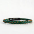 Pulsera color verde oscuro, accesorio masculino minimalista