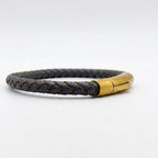 Cuero trenzado 5 mm: Gris Oscura