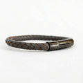 Cuero trenzado 5 mm: Gris Oscura