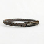 Cuero trenzado 5 mm: Gris Oscura