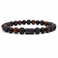 Pulsera Obsidiana Roja Facetada