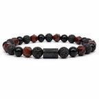 Pulsera Obsidiana Roja Facetada