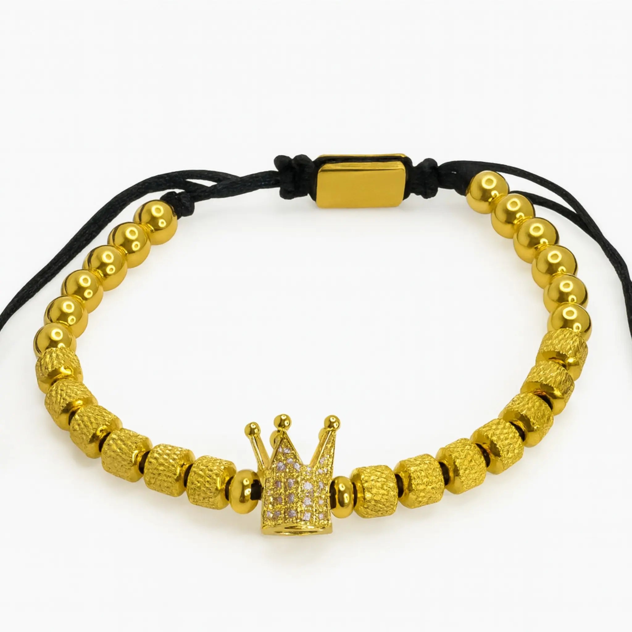 Pulsera de acero inoxidable con piedras circonitas, dije con piedra circonita blanca