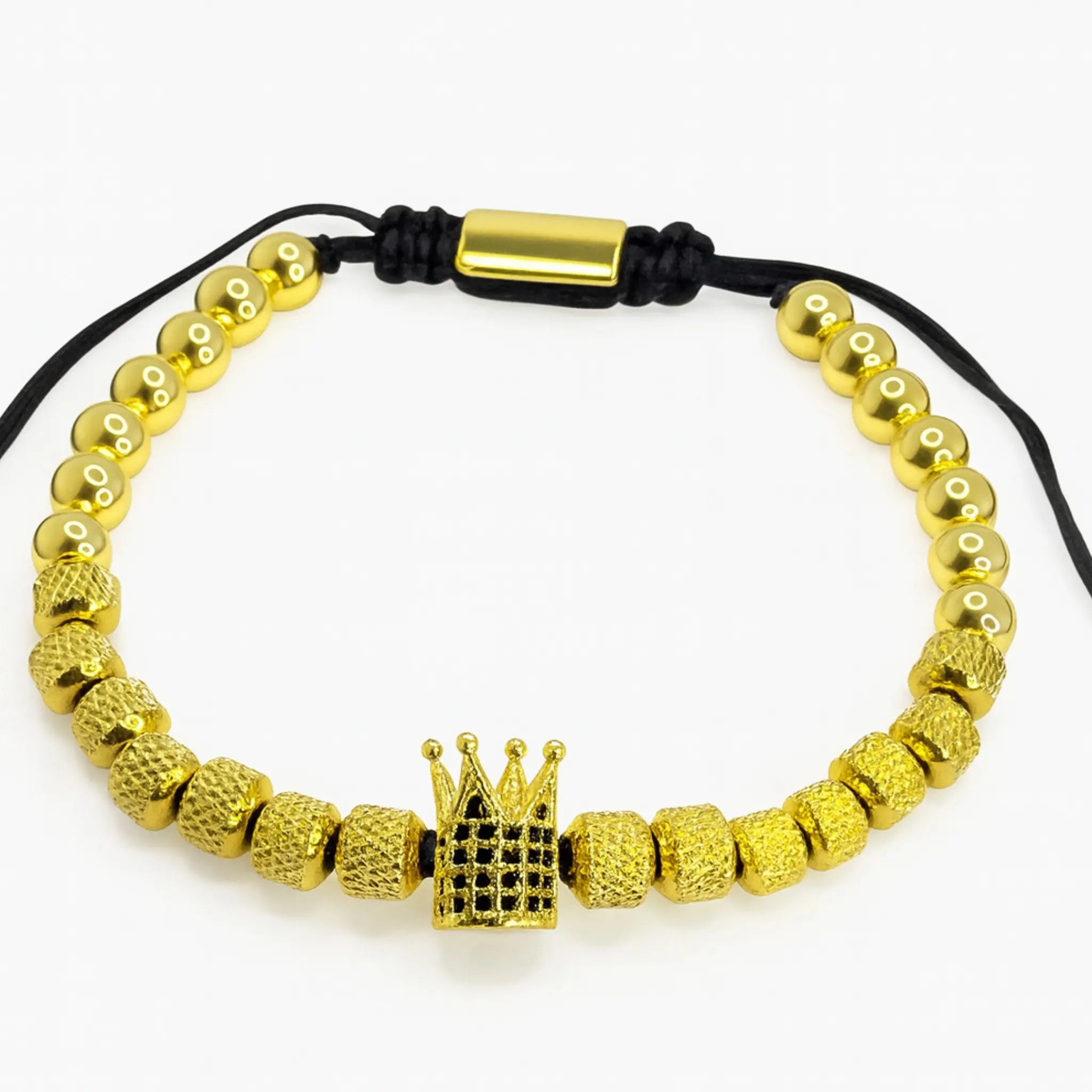 Pulsera de acero inoxidable con piedras circonitas, dije con piedra circonita negra