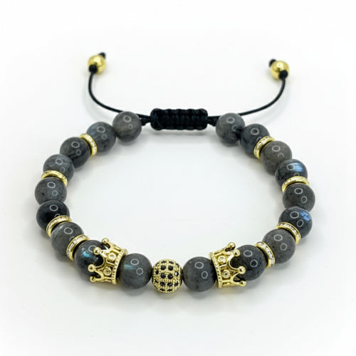 Pulsera de cuentas naturales labradorita para hombre, krv accesorios. Envio gratis y contraentrega disponible a toda Colombia