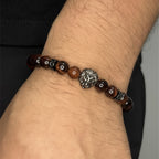 Pulsera de cuentas de ojo de tigre rojo, krv accesorios para hombres. Envios gratis y contraentrega disponible a toda Colombia