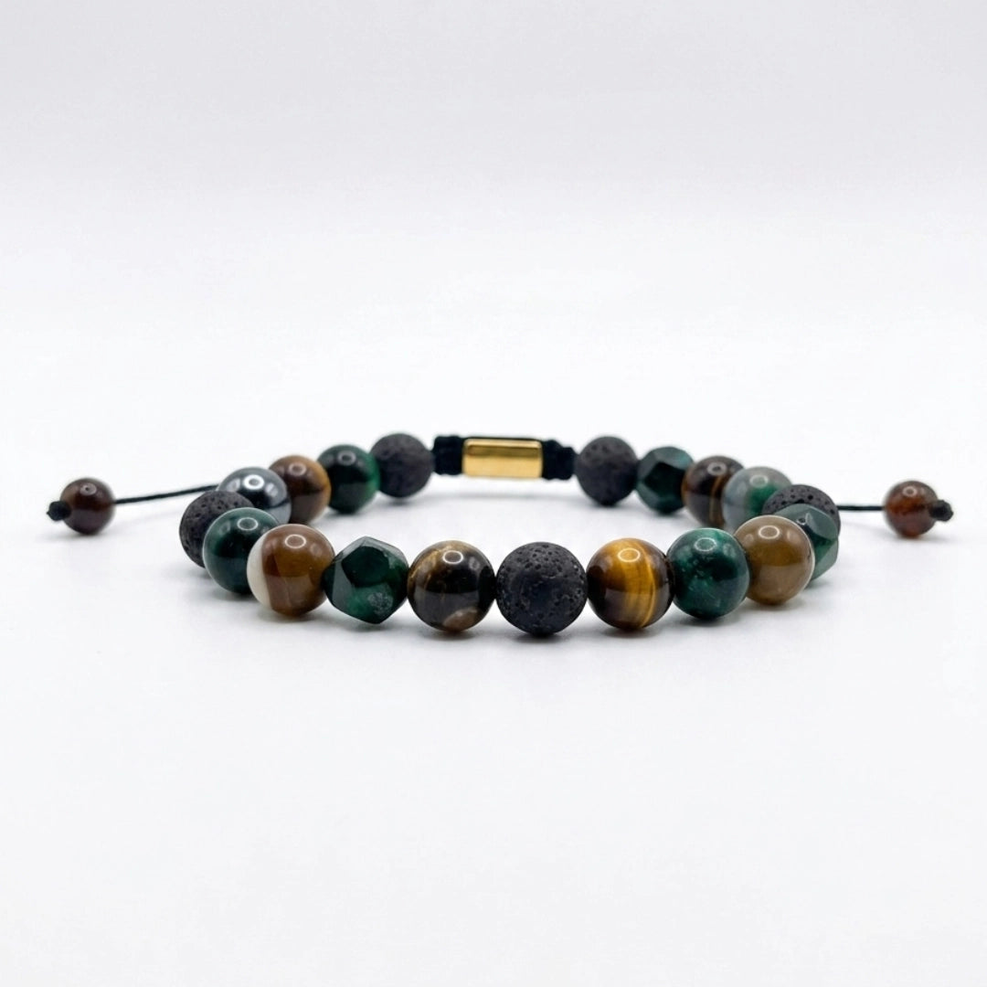 Pulsera de ojo tigre verde
