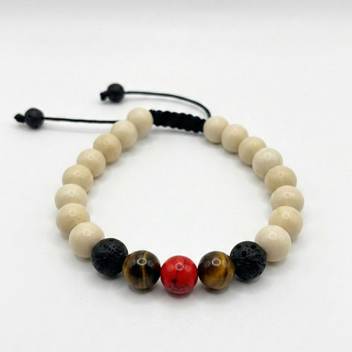 Pulsera Elementus, detalle contraste de colores