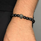 Pulsera con cuentas Ónix Mate para Hombre, Envio Gratis y ContraEntrega Disponible a toda Colombia. Estilo único accesorios de calidad