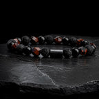 Pulsera Obsidiana Roja Facetada