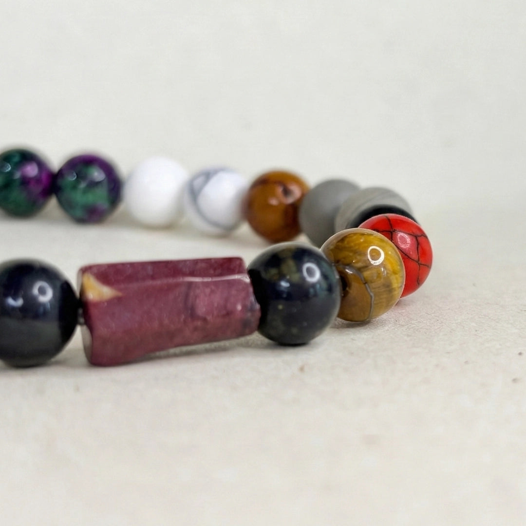 Pulsera Talos mix de piedras naturales 8mm