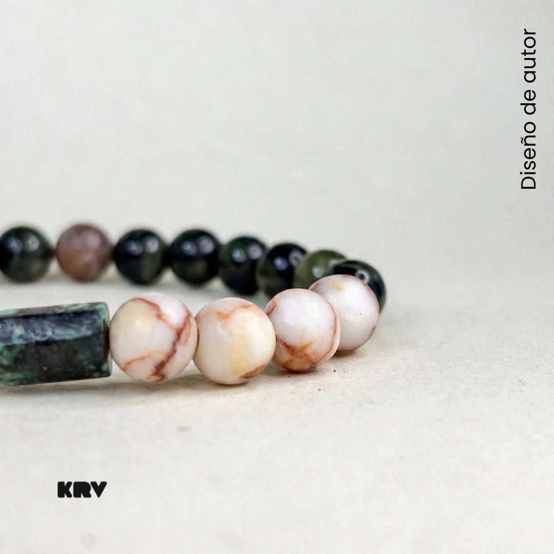 Pulsera Selva Blanca 8 mm