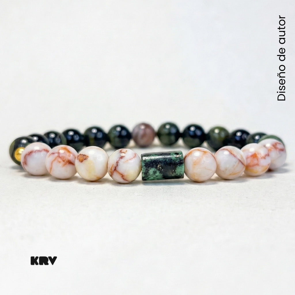 Pulsera Selva Blanca 8 mm