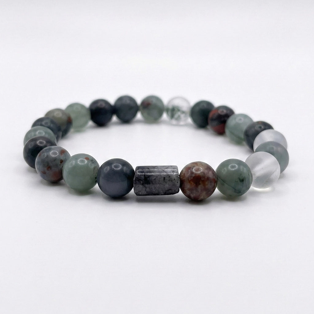 Pulsera natural PIEDRA DE SANGRE 8mm