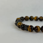 Pulsera Leopardo Africano: Ojo de Tigre 8 mm